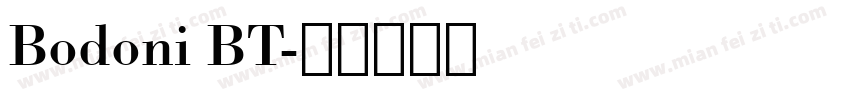 Bodoni BT字体转换